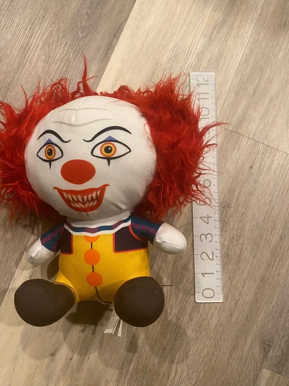 Toy Factory IT The Movie Horror Pennywise Clown Plush Doll 10'' BIG HEAD